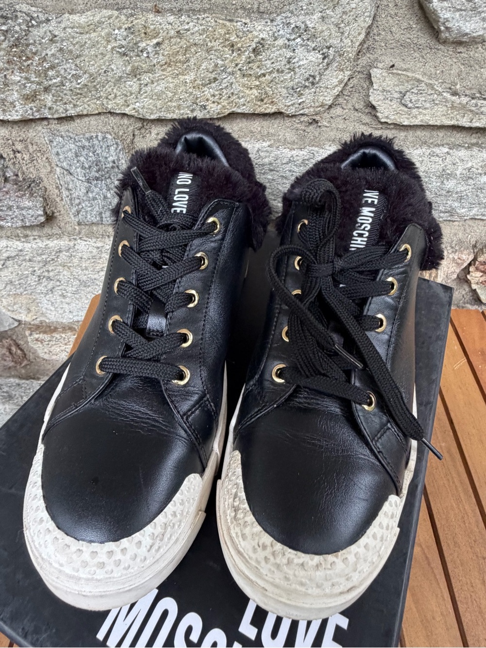 Love Moschino Black Sneakers